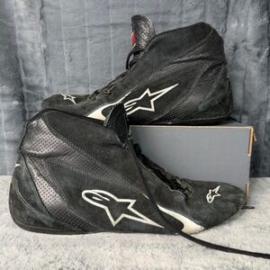 Alpinestars SP Racing Shoes Mens 13 Black Suede FIA 8856-2000 Driving Boots 2017
